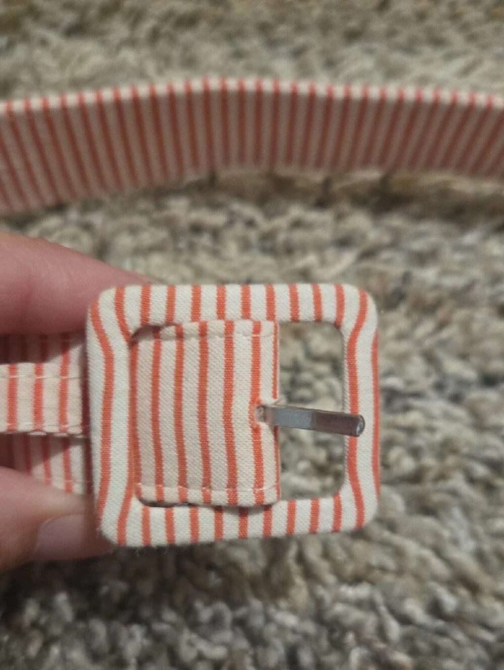 Striped Pink Women’s Fabric Belt